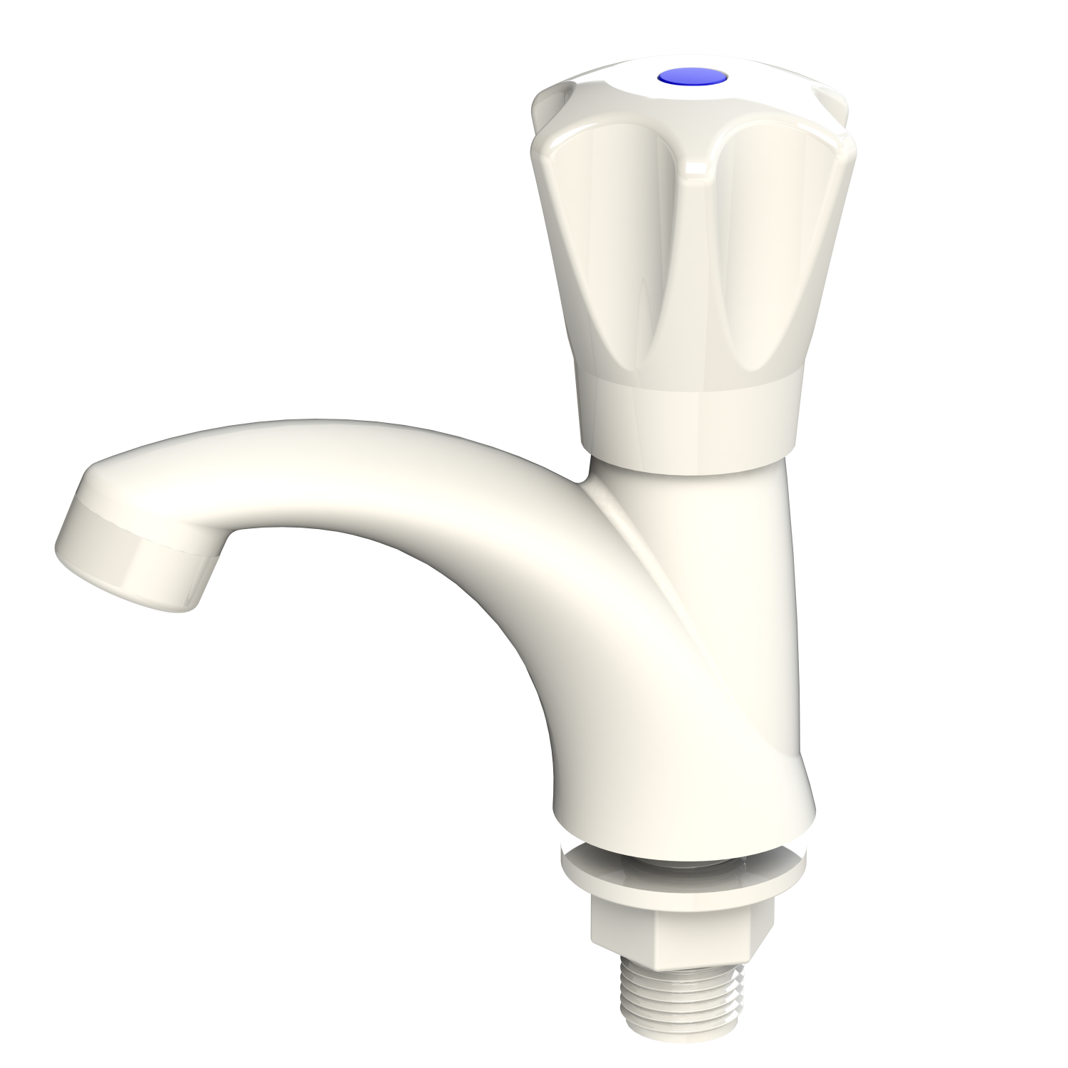 Pillar Tap White Blue-r50